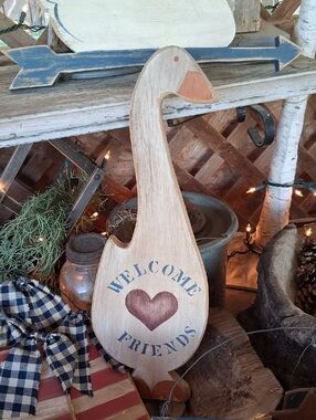 Vintage Farmhouse Goose Sign